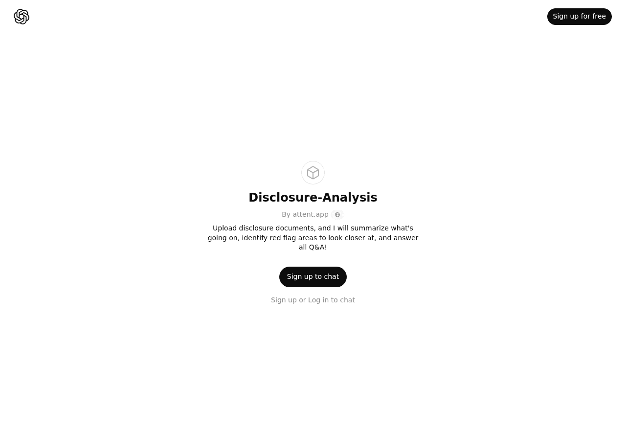 Disclosure-Analysis