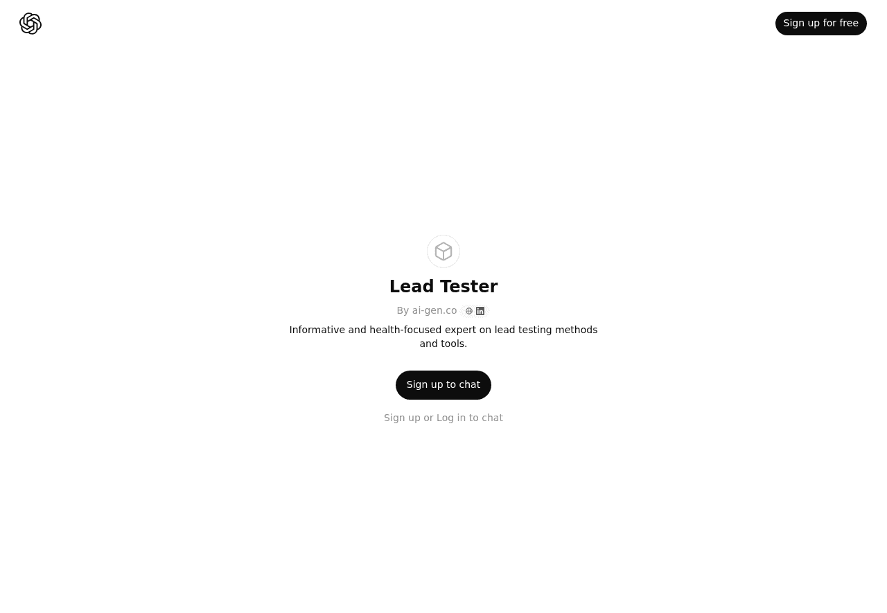 Lead Tester